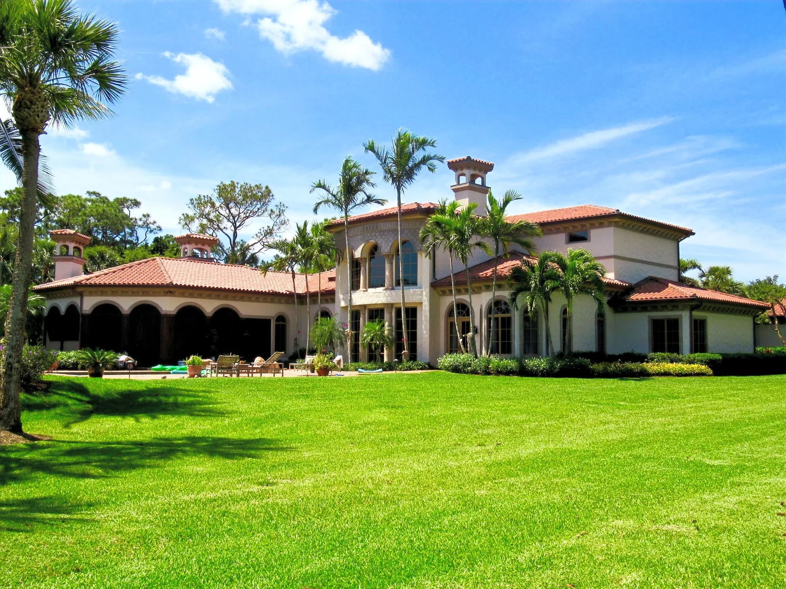 Exterior of a new Mediterranean-style residence in Jupiter, Florida